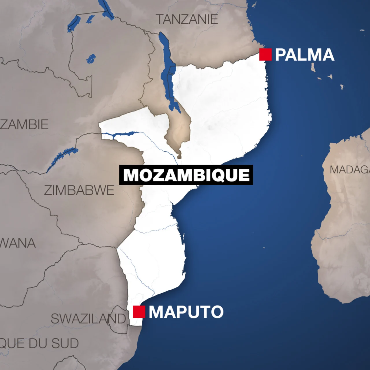 Carte Mozambique Palma