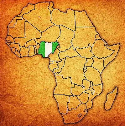 Pngtree Nigeria On Actual Map Of Africa Continent African Nigeria Photo Image 8560110